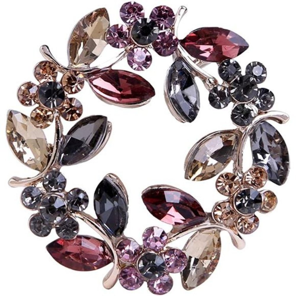 Crystal Brooch Pin - Rhinestone Brooches Jewelry Gift for Women - Picture 2 of 4